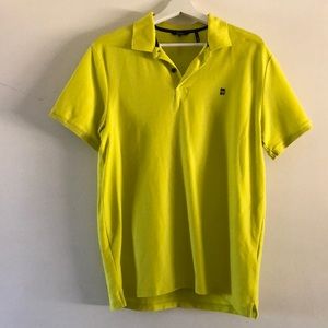 DKNY Neon Yellow Polo Shirt